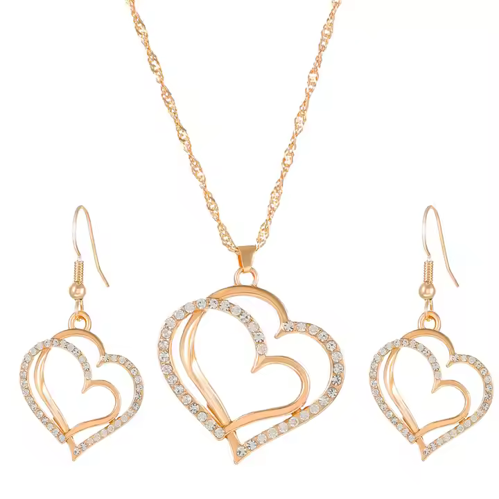 Custom Zircon Heart Necklace Silver 925 18K Gold Plated 925 Sterling Silver Gold Filled Necklaces Diamond Women Silver Necklace