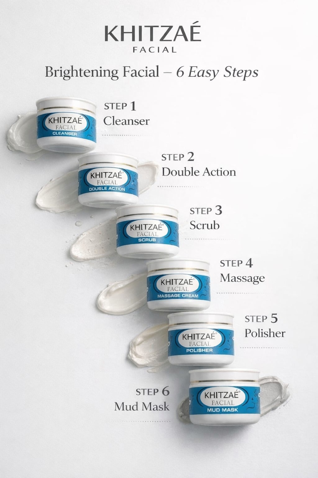 Khitzae 6 Facial Kit Pack 100 ml ORIGINAL