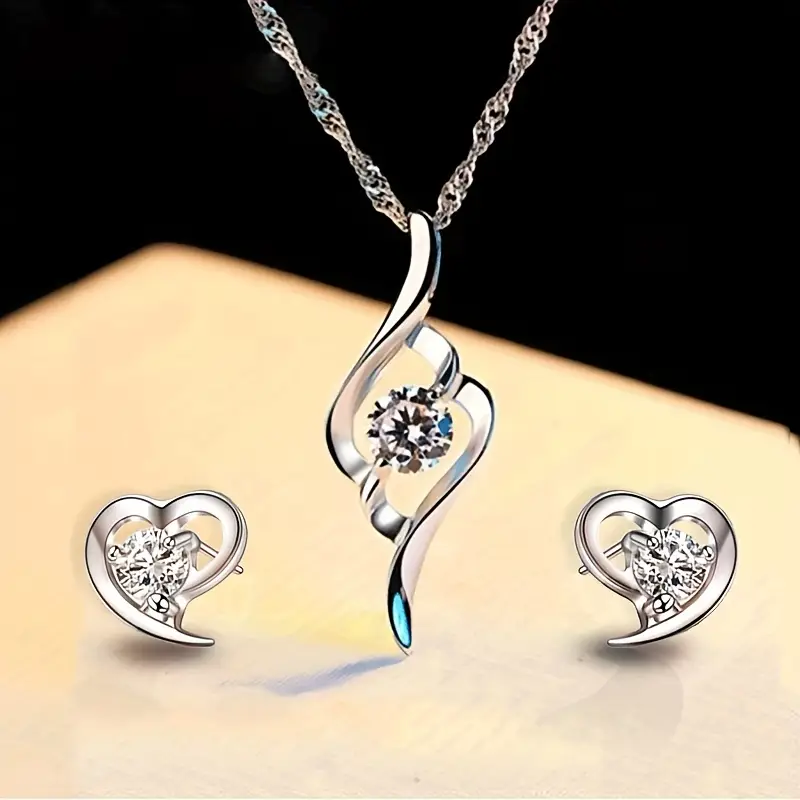 Fashion Creative Earrings and Necklace Set for Women, Unique Design Alloy Jewelry